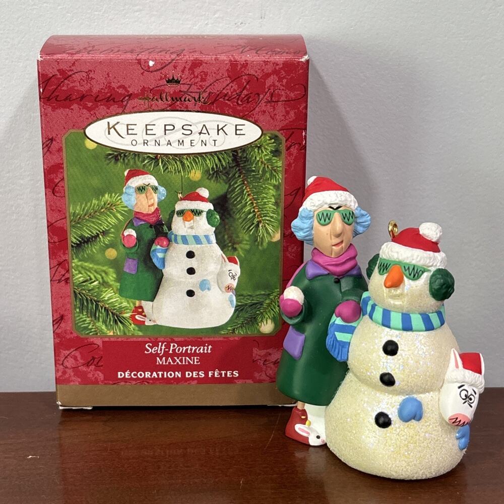 Hallmark Keepsake Holiday Ornament Self Portrait MAXINE John Wagner Vintage